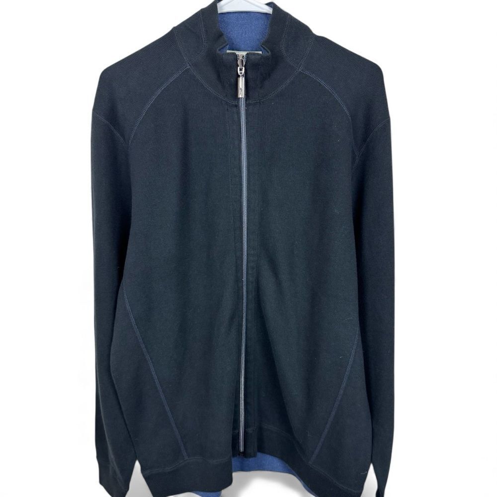 Tommy Bahama Men’s Reversible Zip Up Sweater SZ M